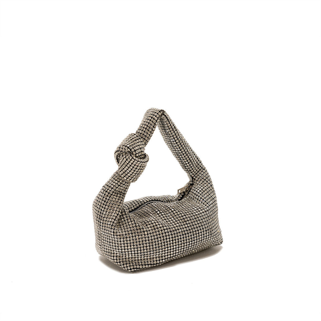 Crystal Mesh Knot Shoulder Bag – NOIRÉLLE