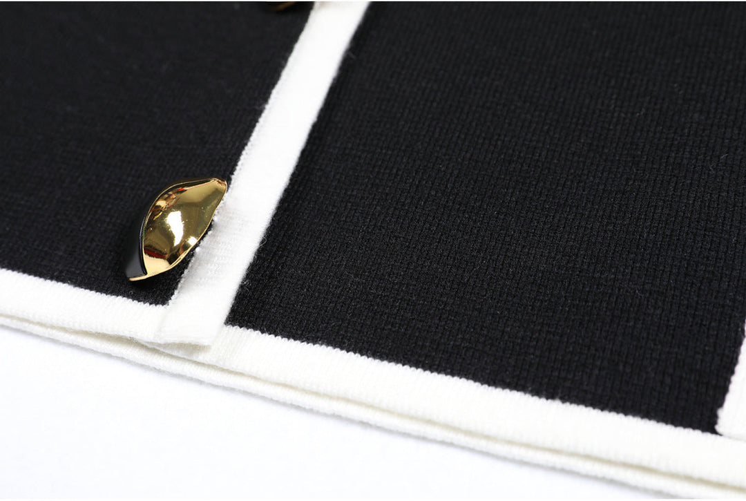 long sleeve tailored suit with contrast piping - ODD- DORRAZLI