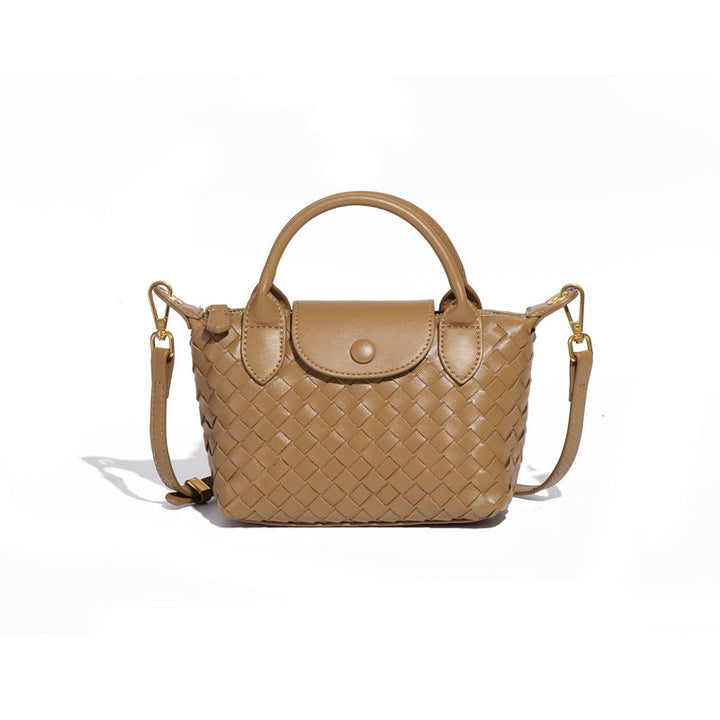 Mini Woven Crossbody Tote – BORDEAUX