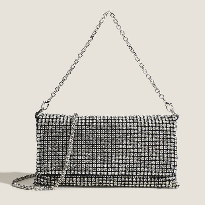 Crystal Mesh Chain Evening Bag - Luxe