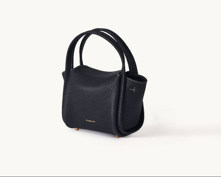 Mini Yellow Pebbled Leather Tote Bag – Songmont