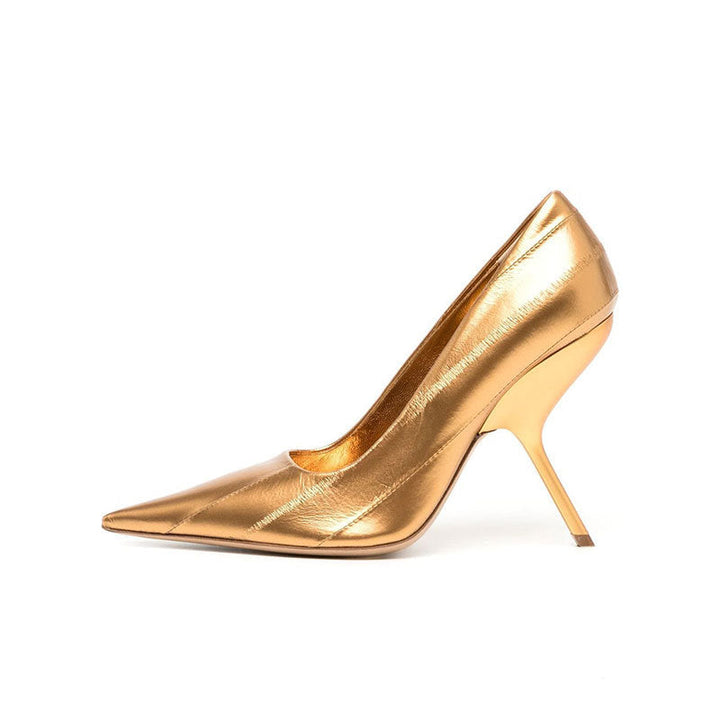 Pointed Toe Sculpted Stiletto Pumps – SCARLET
