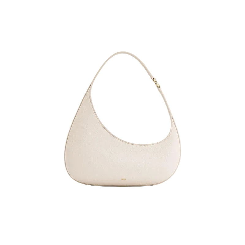crescent hobo shoulder bag in pebbled leather – BOOM