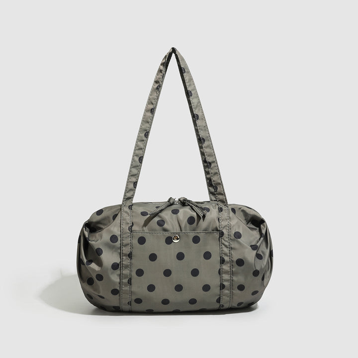 Polka Dot Nylon Travel Shoulder Bag - Lightweight
