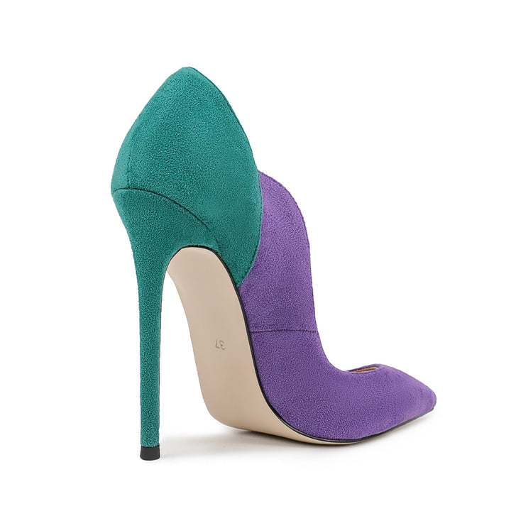 Fuchsia Suede Stiletto Pumps – Royal