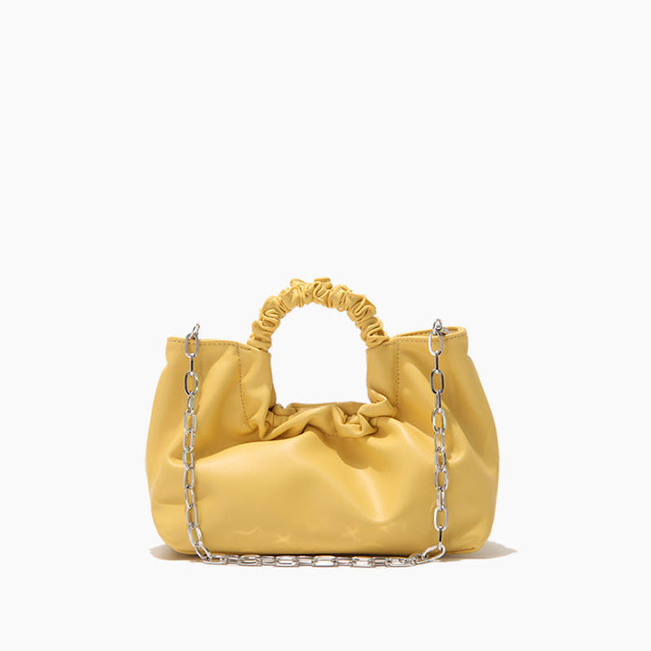 Ruched Handle Chain Shoulder Bag – ÉLAN