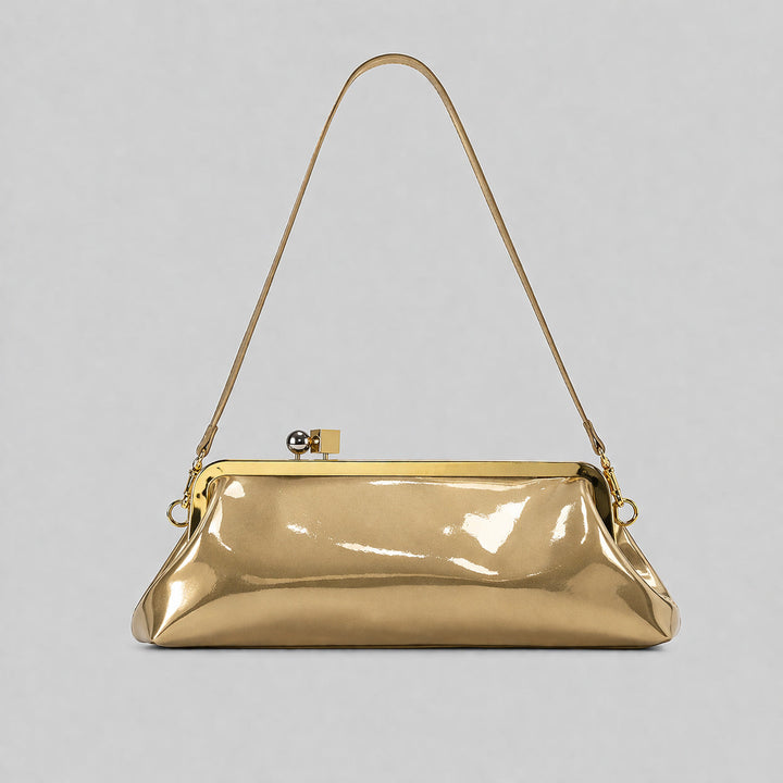 Luxury Gold Frame Clutch Shoulder Bag-TIAMMO