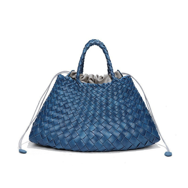 Oversized Woven Handbag – AZURE