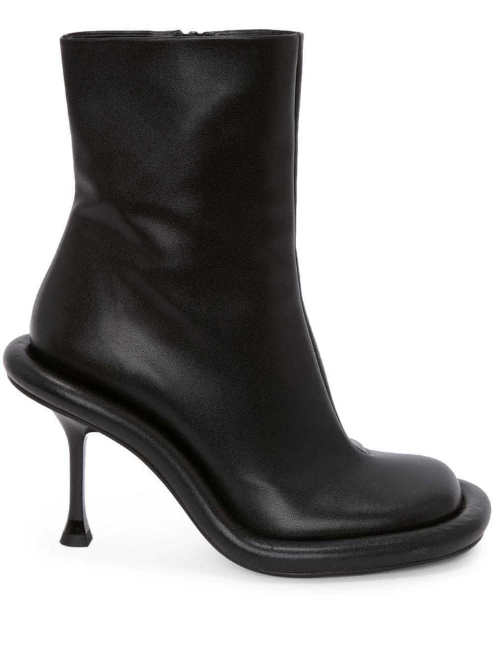 Denim Sculpted Heel Ankle Boots – INDIGO