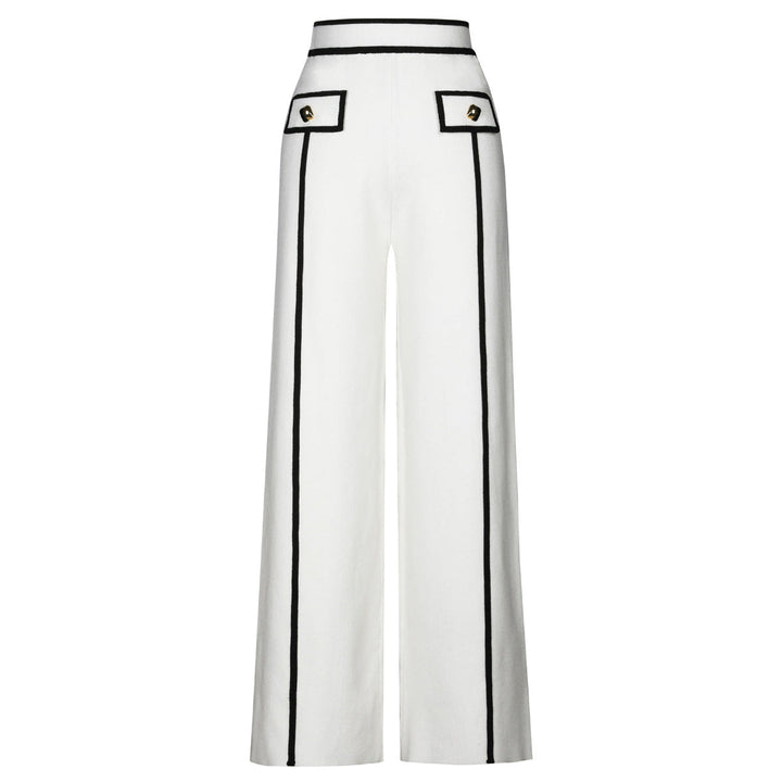 long sleeve tailored suit with contrast piping - ODD- DORRAZLI