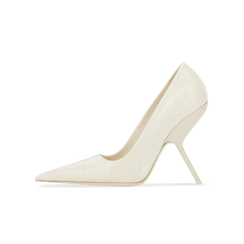Pointed Toe Sculpted Stiletto Pumps – SCARLET