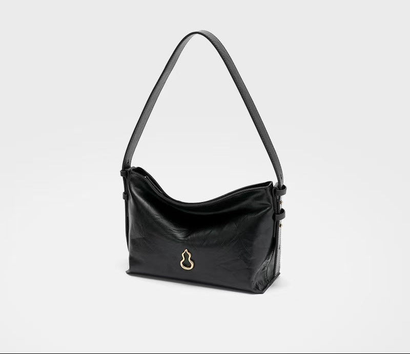 Soft Taupe Slouchy Shoulder Bag – CELÉSTE
