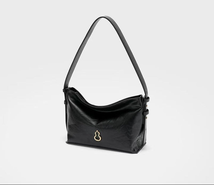 Soft Taupe Slouchy Shoulder Bag – CELÉSTE