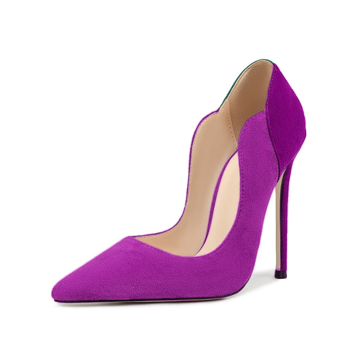 Fuchsia Suede Stiletto Pumps – Royal