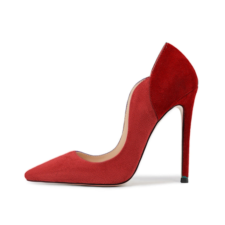 Fuchsia Suede Stiletto Pumps – Royal