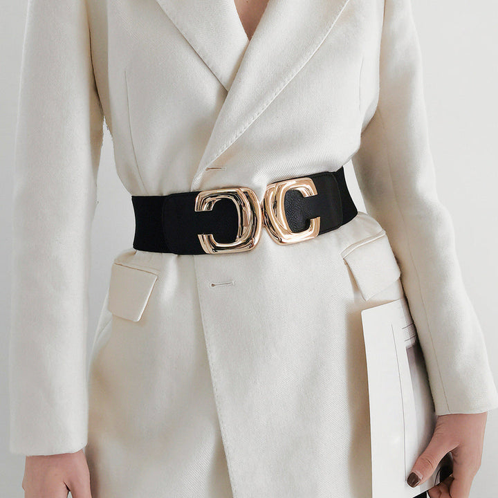 New Women's Coat Belt Elastic Waist Belt - ZEYIA