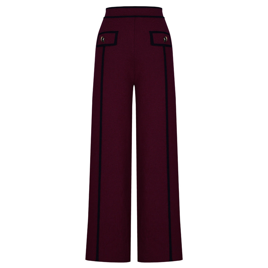 long sleeve tailored suit with contrast piping - ODD- DORRAZLI