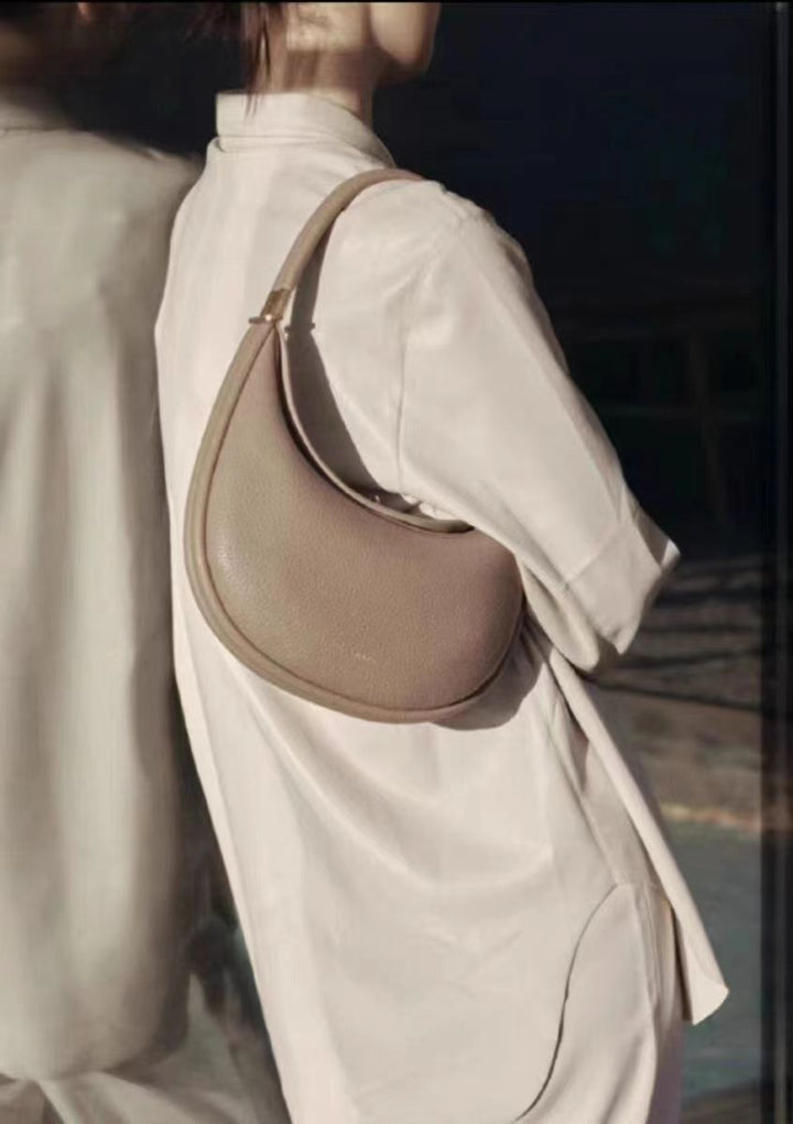 crescent hobo bag with gold hardware – MIRA