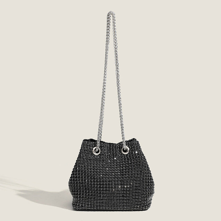 Crystal Rhinestone Bucket Bag - Glamorous
