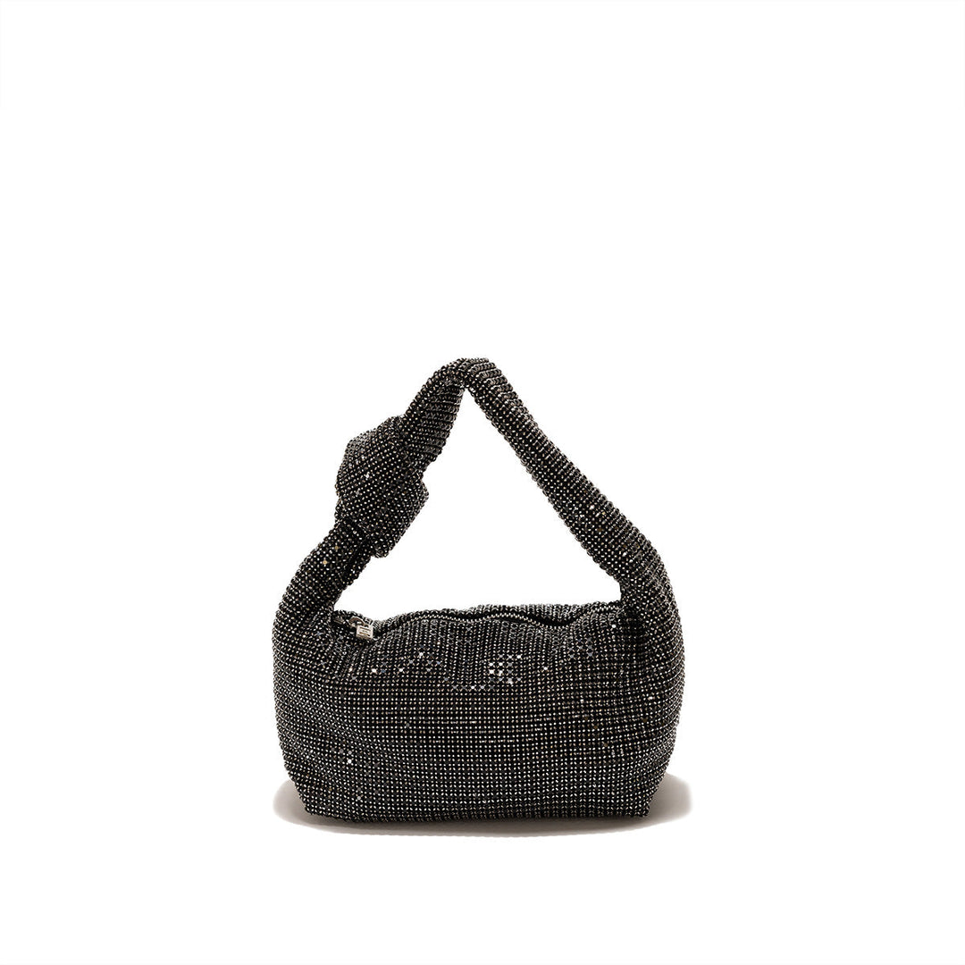 Crystal Mesh Knot Shoulder Bag – NOIRÉLLE