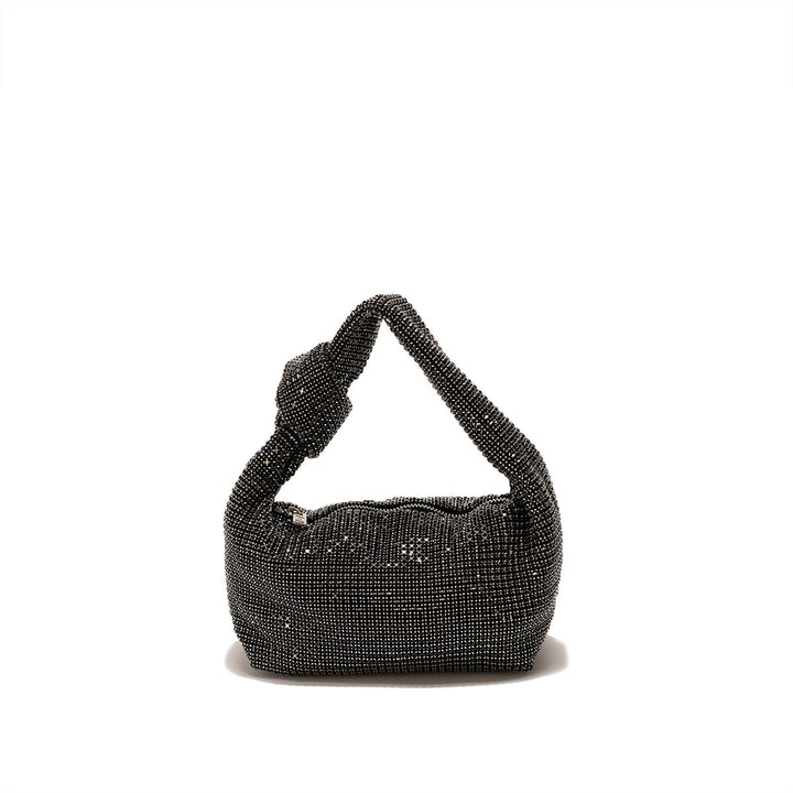 Crystal Mesh Knot Shoulder Bag – NOIRÉLLE