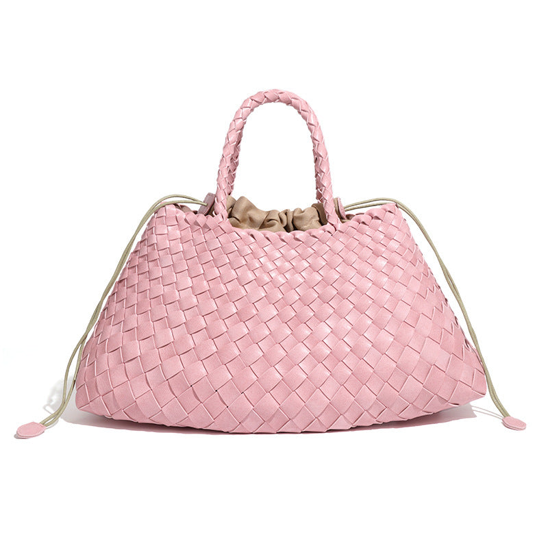 Oversized Woven Handbag – AZURE