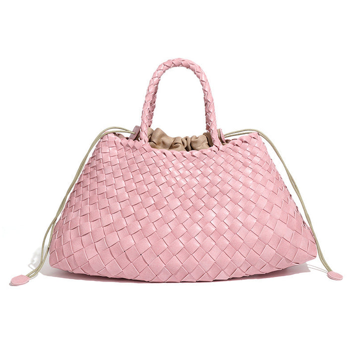 Oversized Woven Handbag – AZURE