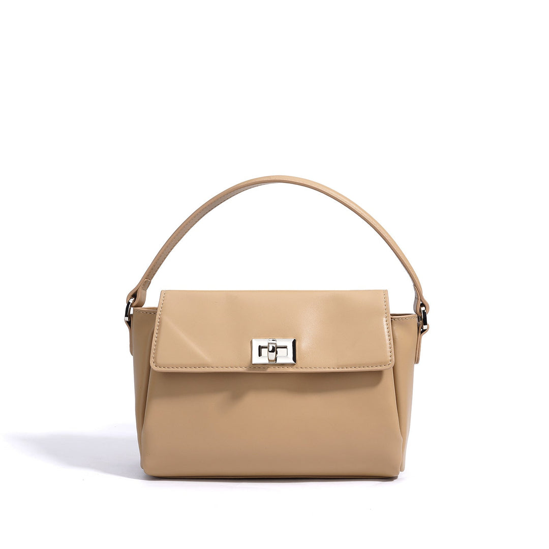 top-handle bag with silver clasp – MINT