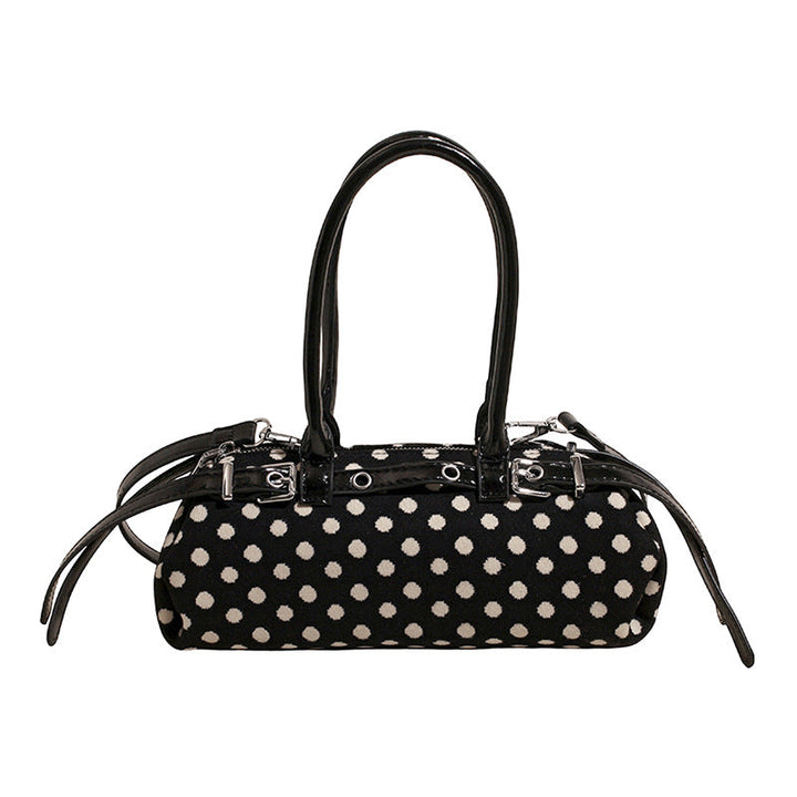 Brown Polka Dot Barrel Shoulder Bag – ÉLOVIA