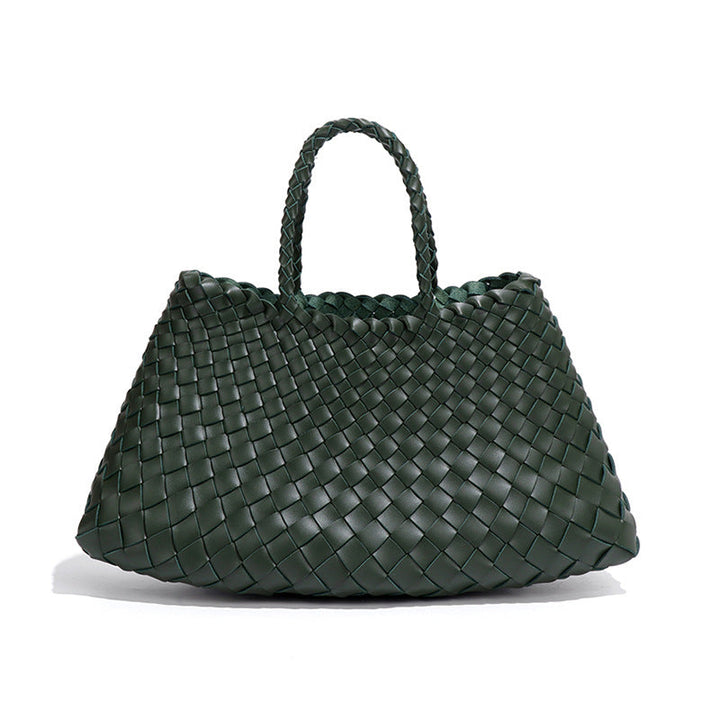 Oversized Woven Handbag – AZURE
