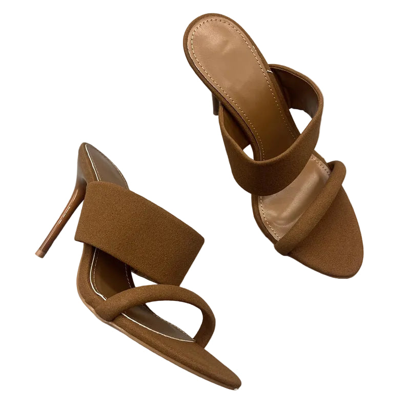 double strap stiletto mule with minimalist silhouette – EDGE