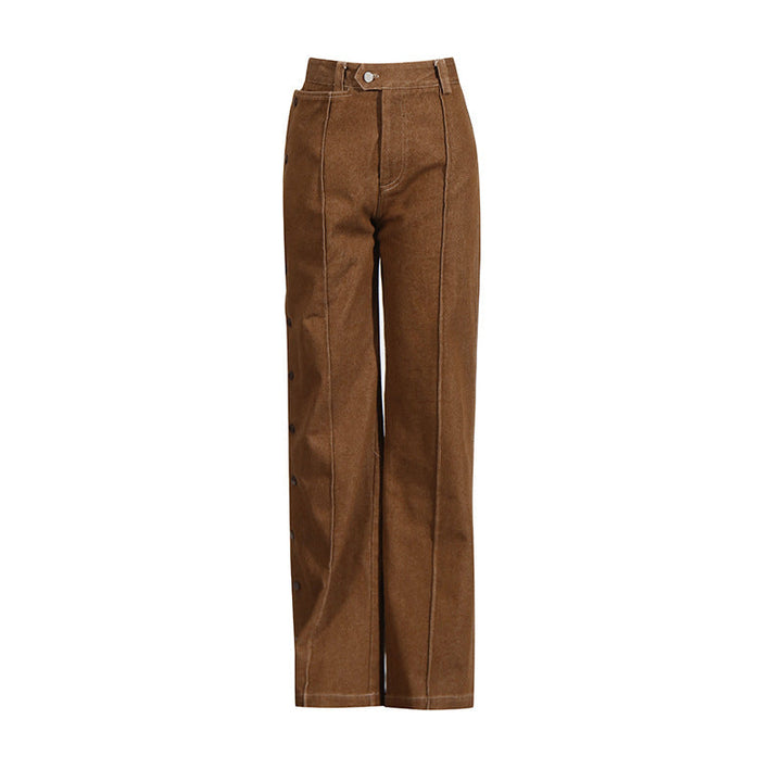 structured belted jumpsuit with asymmetric details – CASSIA