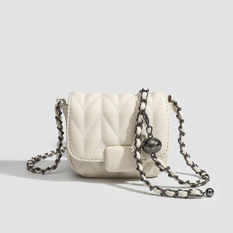 Quilted Chain Crossbody Bag - Classic