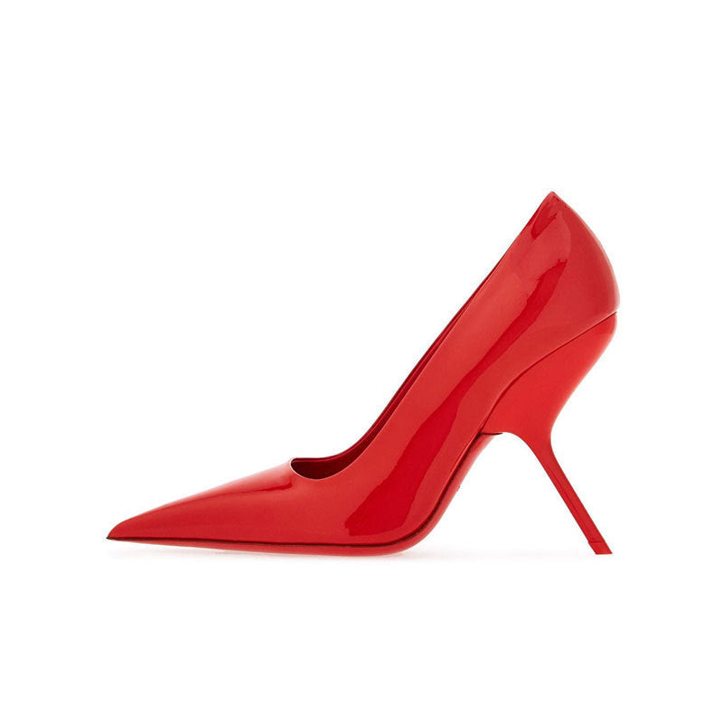 Pointed Toe Sculpted Stiletto Pumps – SCARLET