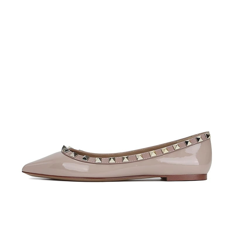 pointed flats with studded trim - LUNAZWI