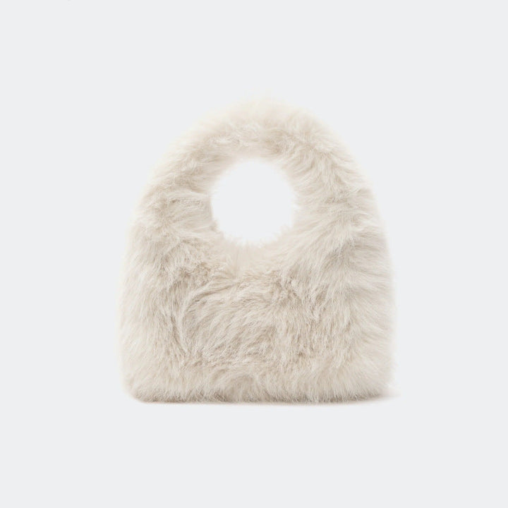 Mini Faux Fur Handbag with Cut-Out Handle – BLMI