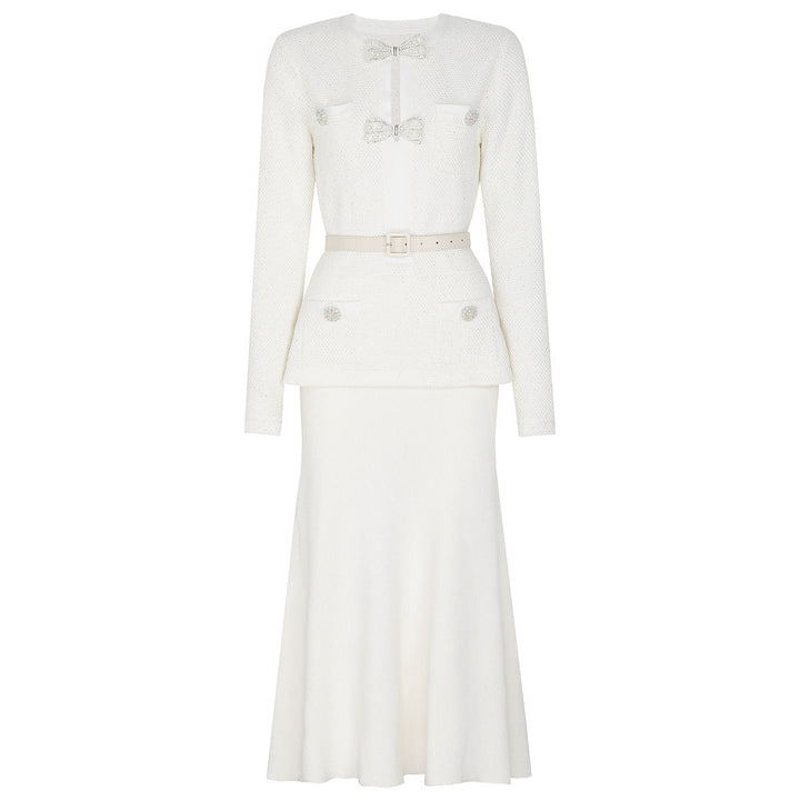 Refined Couture Dress with Sculpted Silhouette – AURELIA