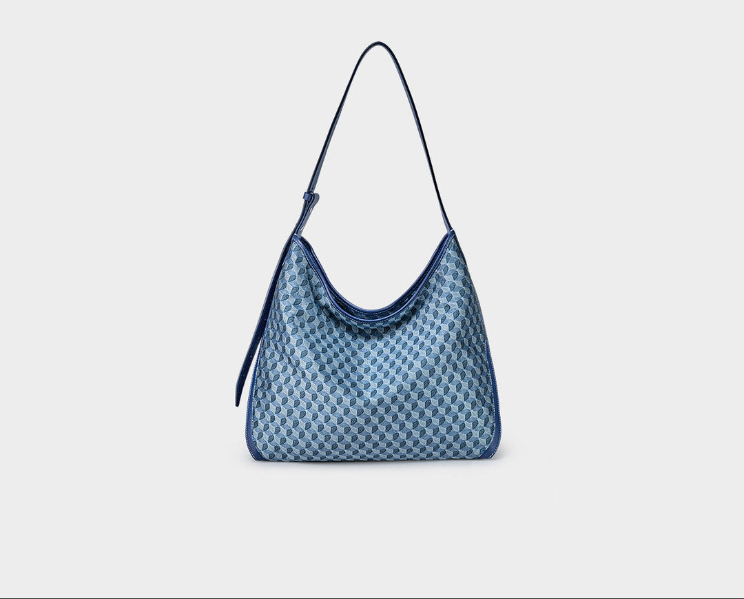 Brown Monogram Crescent Shoulder Bag – DISSONA
