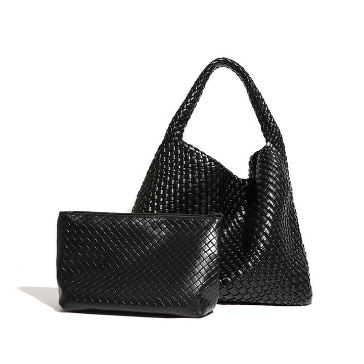 Olive Woven Hobo Bag with Matching Pouch – VIRELLE