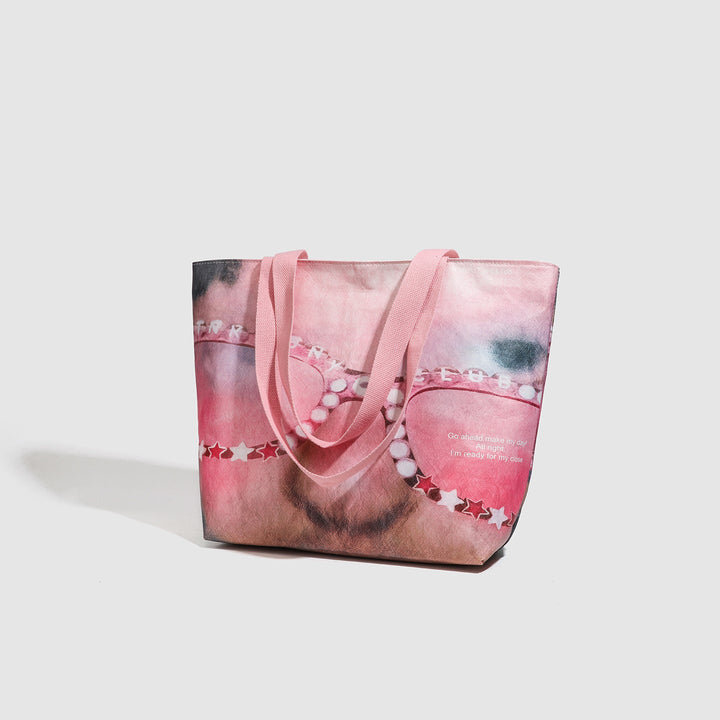 Printed Artistic Tote Bag - ROSÉVA