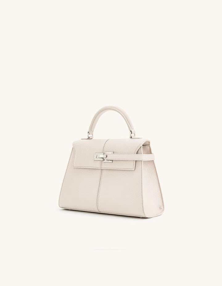 Structured Top-Handle Bag with Turn-Lock Closure – IVIIRY