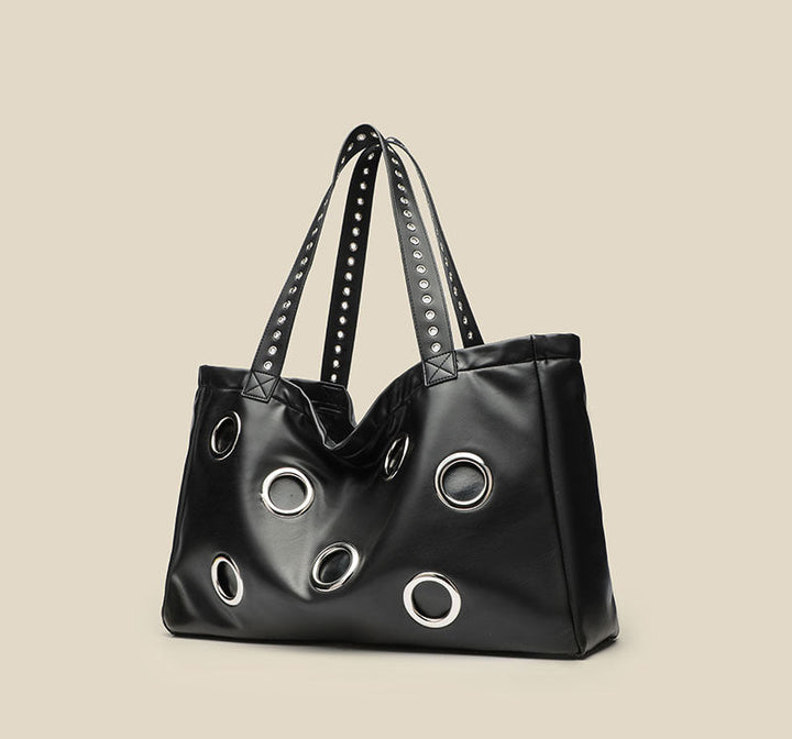 Studded Soft Tote Bag - ÉLUNOR