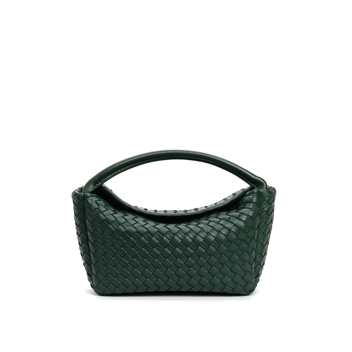 mini woven hobo bag with curved handle - NAIA