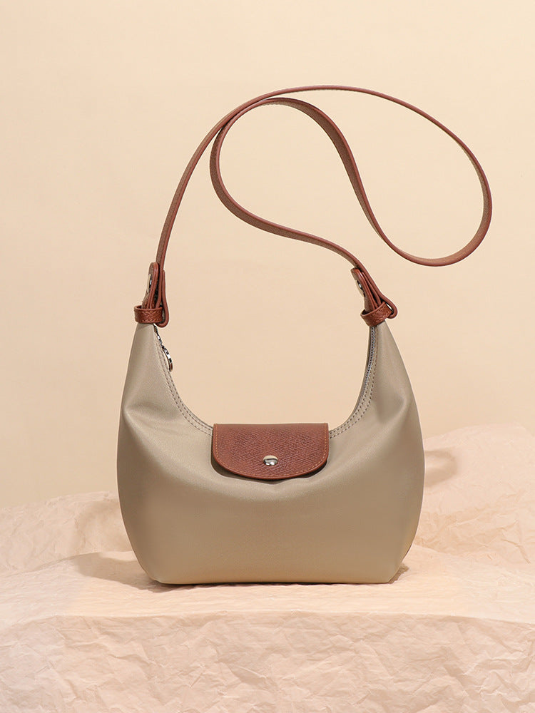Blush Mini Crescent Handbag – LUNÉA