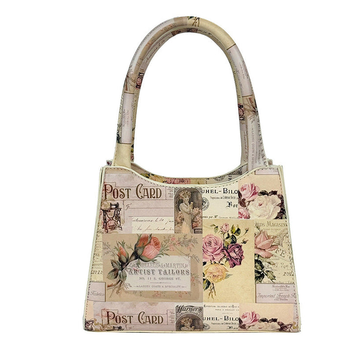 Vintage Collage Shoulder Bag - MONÉLIA