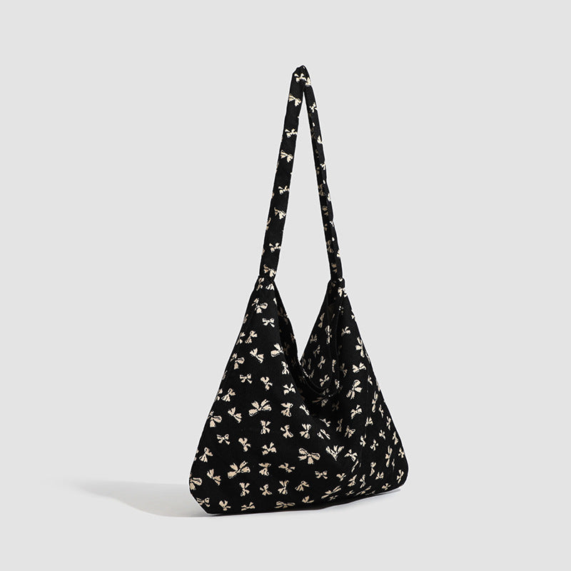 Butterfly Print Hobo Shoulder Bag - Style