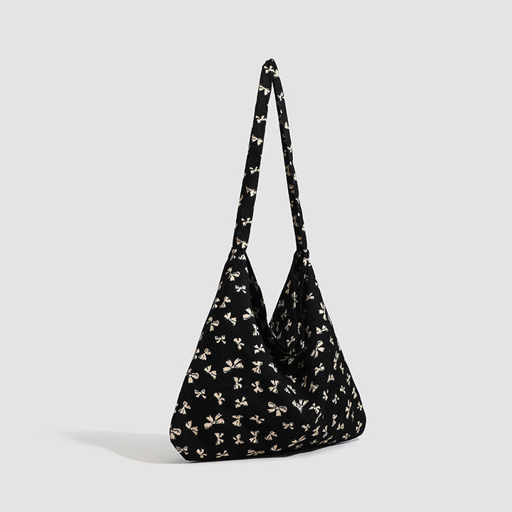 Butterfly Print Hobo Shoulder Bag - Style