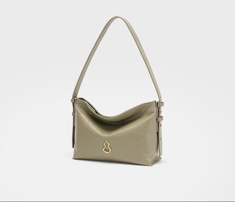 Soft Taupe Slouchy Shoulder Bag – CELÉSTE