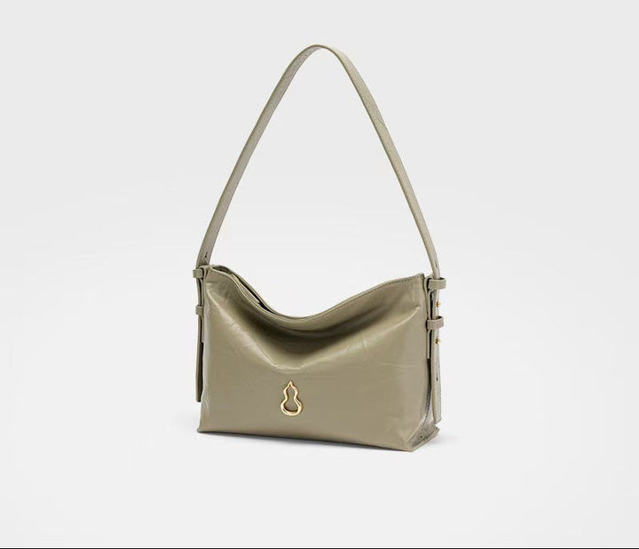 Soft Taupe Slouchy Shoulder Bag – CELÉSTE