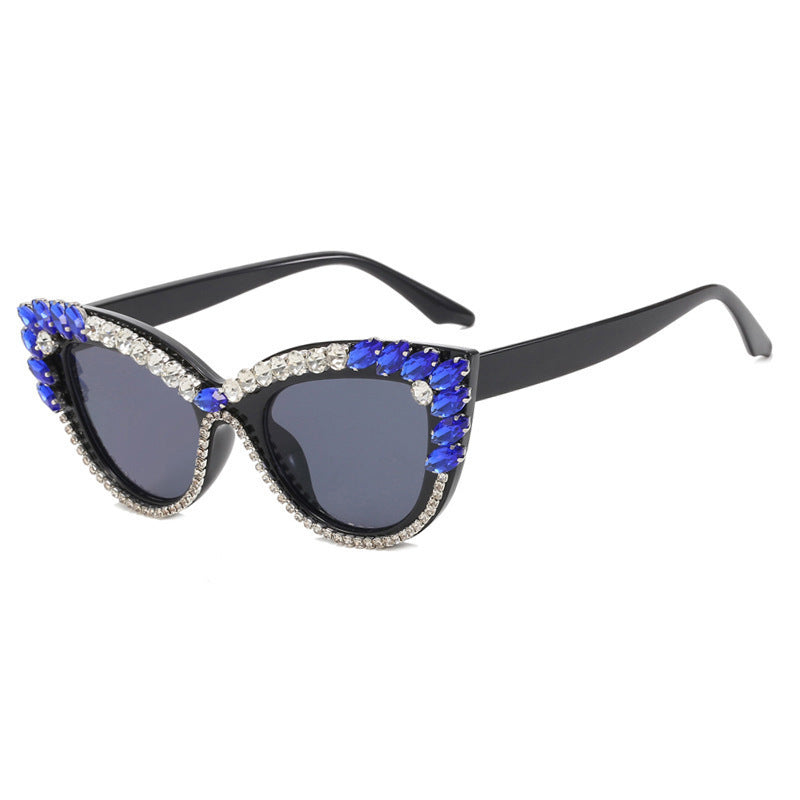 Ruby Crystal Cat-Eye Sunglasses – GLAMÉ